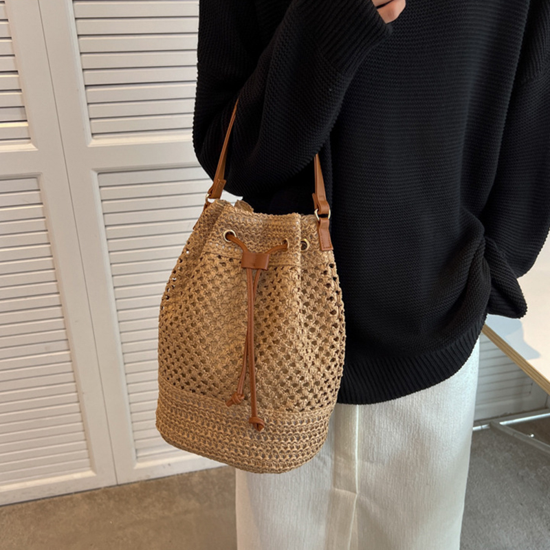 Women'S Raffia Bags - Летние соломенные сумки на плечо, женская
